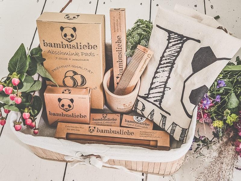 Geschenkkorb Set aus Bambus
