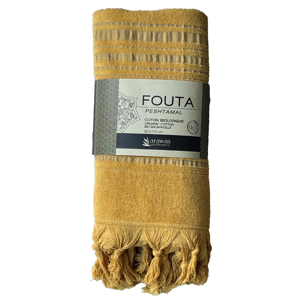 Fouta Dolce Peshtamal, Biobaumwolle, citrine