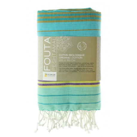 Fouta Sud, Hamam-Tuch, Aqua, 100 x 200 cm