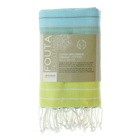 Fouta Sud, Hamam-Tuch, Sunny Lime, 100 x 200 cm