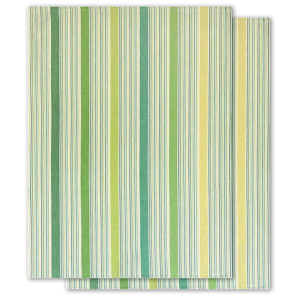 2er-Set Geschirrtücher, frischgrün-mix, Bio-Baumwolle, 70 x 50 cm
