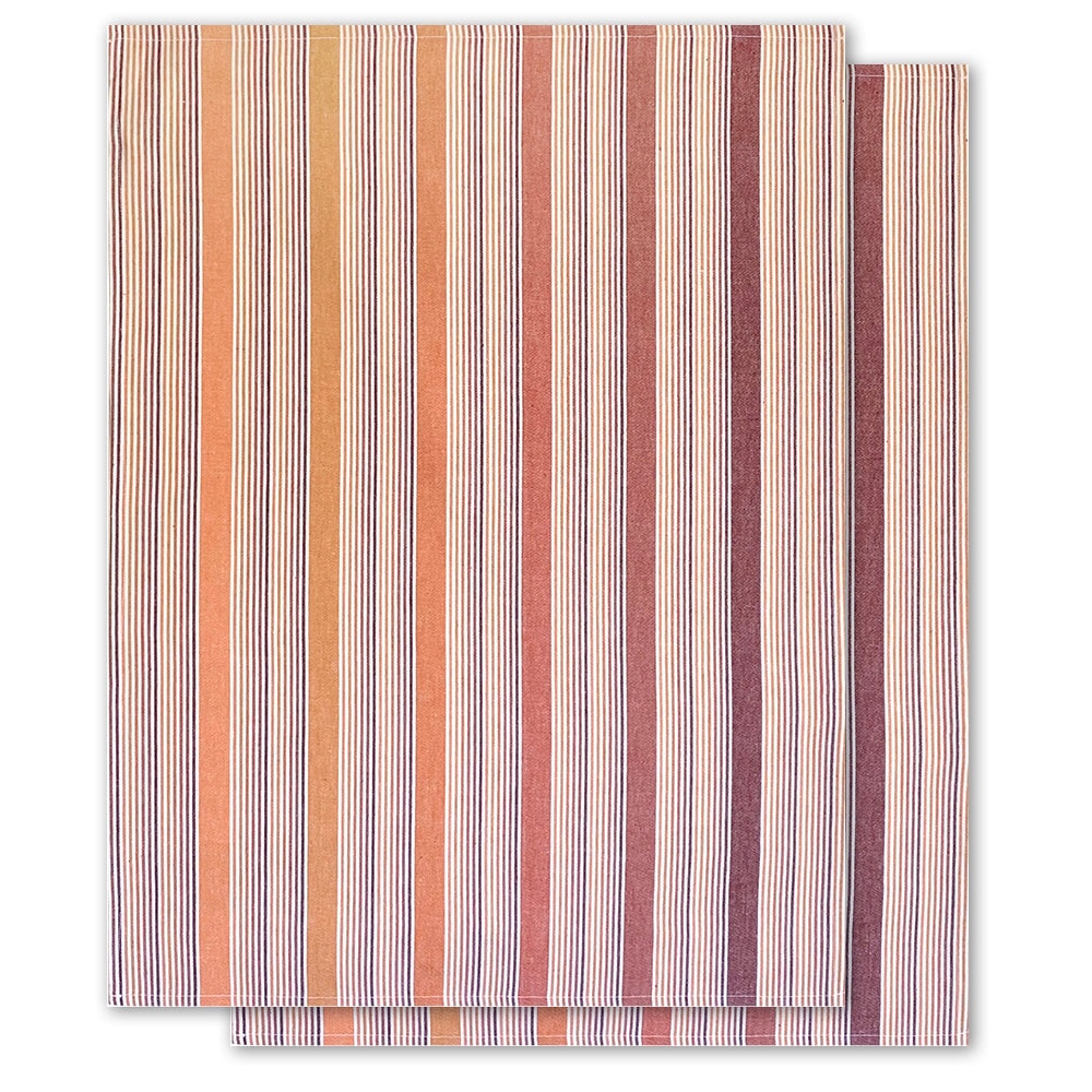 2er-Set Geschirrtücher, terrakotta-mix, Bio-Baumwolle, 70 x 50 cm
