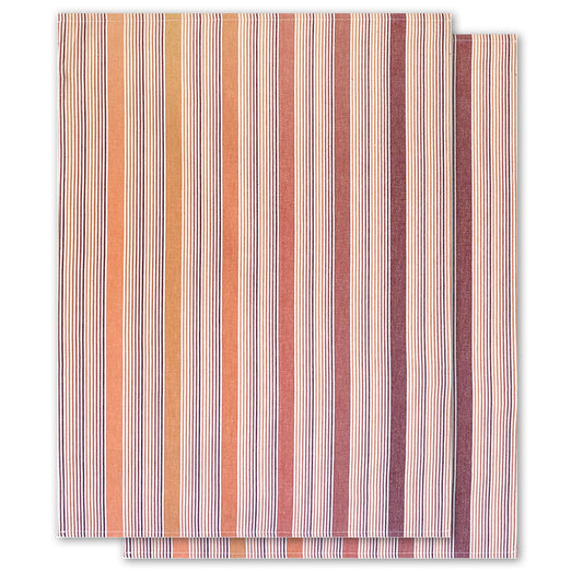 2er-Set Geschirrtücher, terrakotta-mix, Bio-Baumwolle, 70 x 50 cm