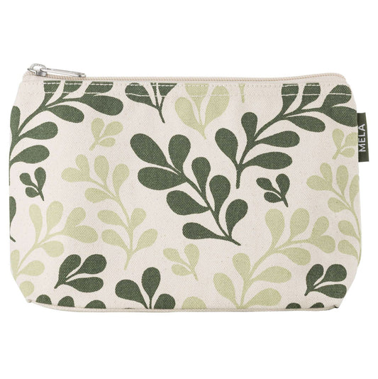 Große Kosmetiktasche, green leaf, fairtrade & GOTS zertifiziert