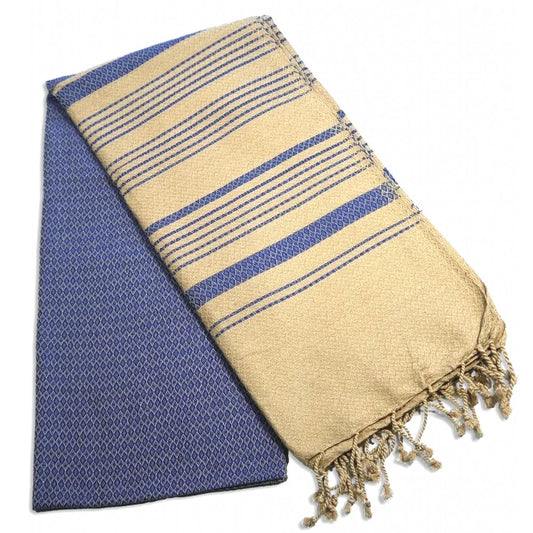 Fouta Sand Hamam-Tuch, imperialblau, 100 x 200 cm
