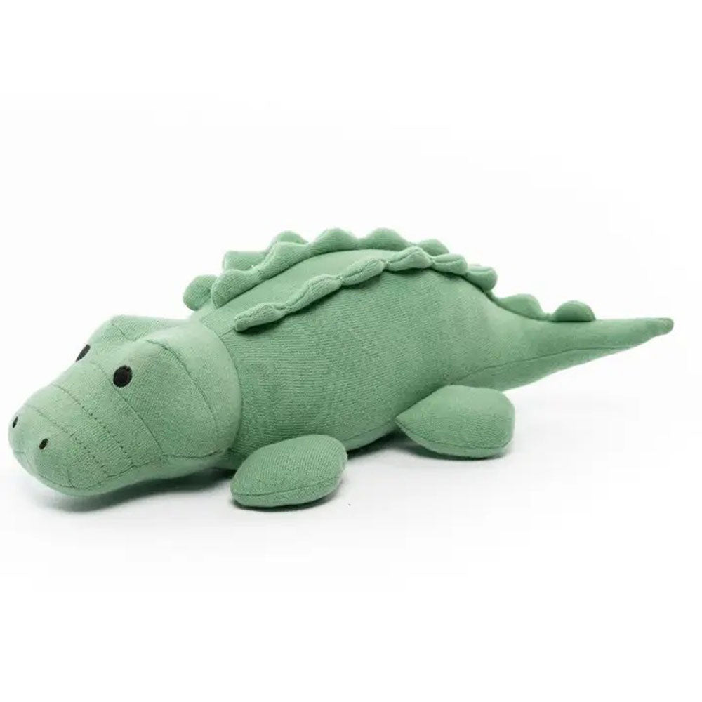 Großes Kuscheltier Krokodil, Bio-Baumwolle, 30 cm, vegan
