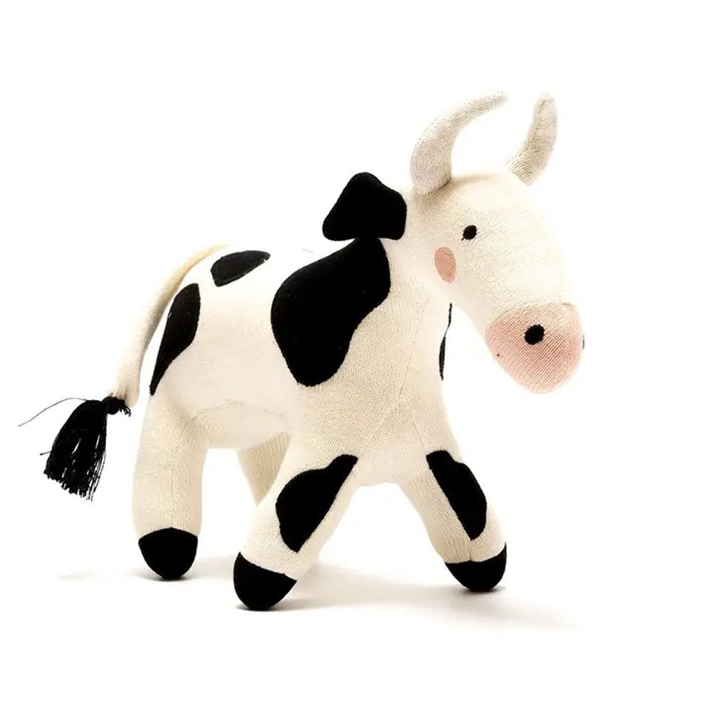Kuh Kuscheltier, Bio-Baumwolle, 26 cm, vegan