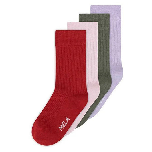 4 Paar Fairtrade Socken | spring blossom | Bio-Baumwolle| gerippt