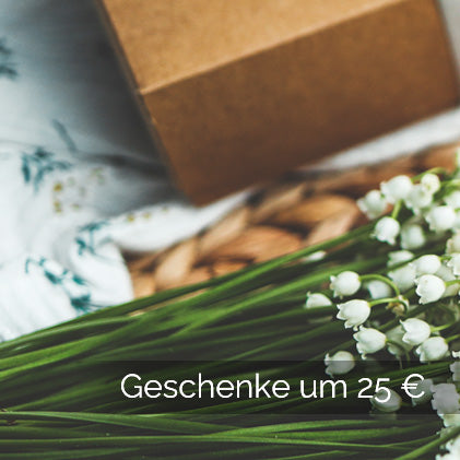 Nachhaltige Geschenkideen um 25 €