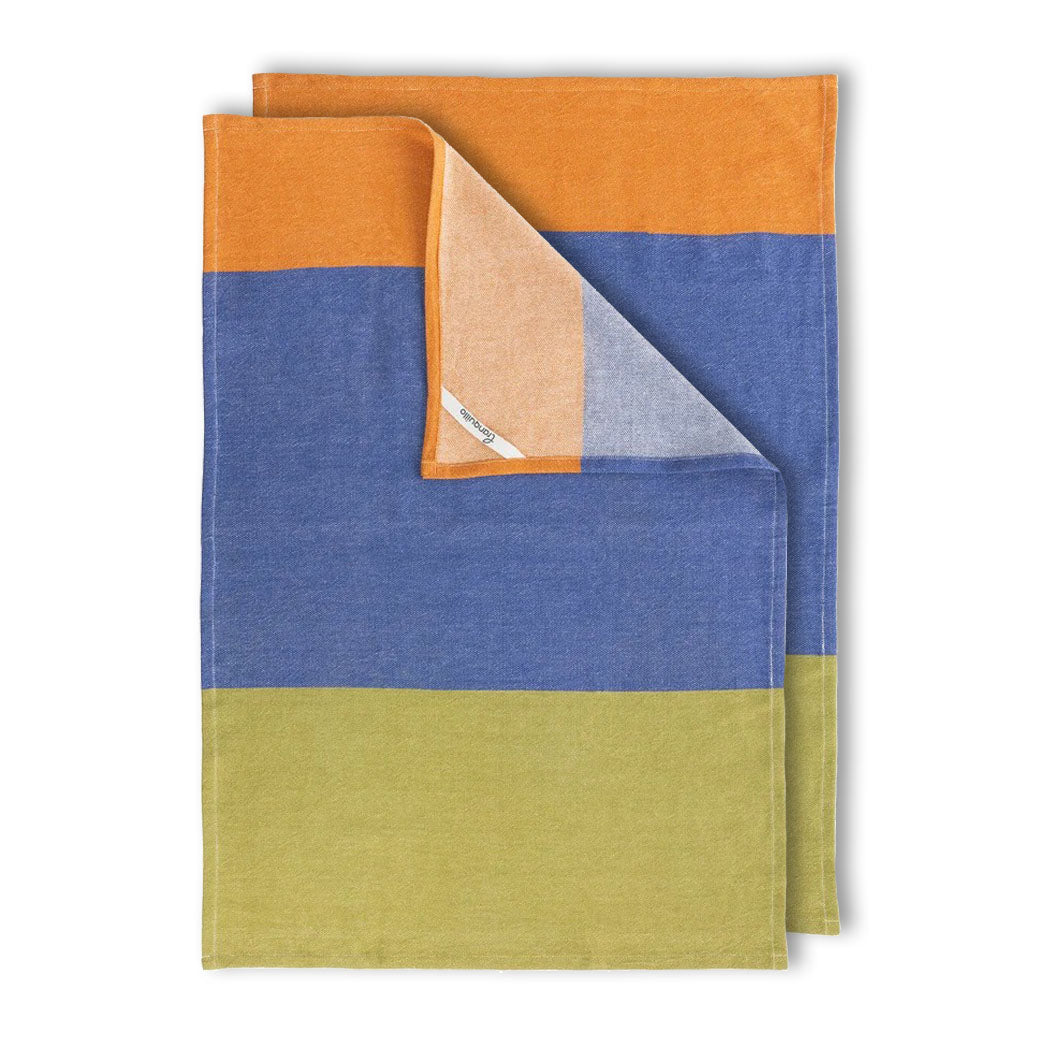 2er-Set Geschirrtücher, COLOURI blue, Bio-Baumwolle