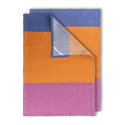 2er-Set Geschirrtücher, COLOURI orange, Bio-Baumwolle