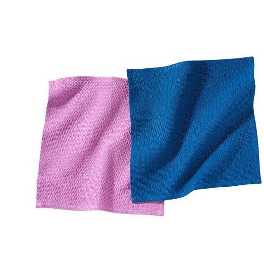 2er-Set Spültücher, 30 x 30 cm, flieder/blau aus Bio-Baumwolle