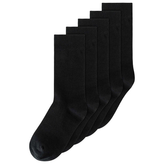 5 Paar Socken | schwarz | 100% Fair Trade Bio-Baumwolle