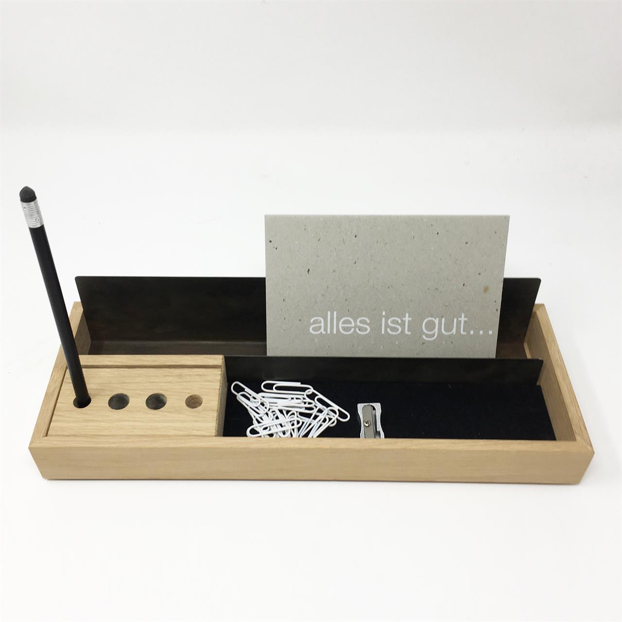 Ablageset "Office" aus Eiche natur