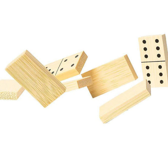 Domino aus Bambus