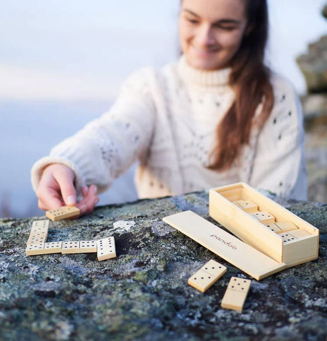 Domino aus Bambus