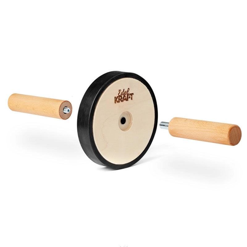 Bauchtrainer aus Holz und Naturgummi