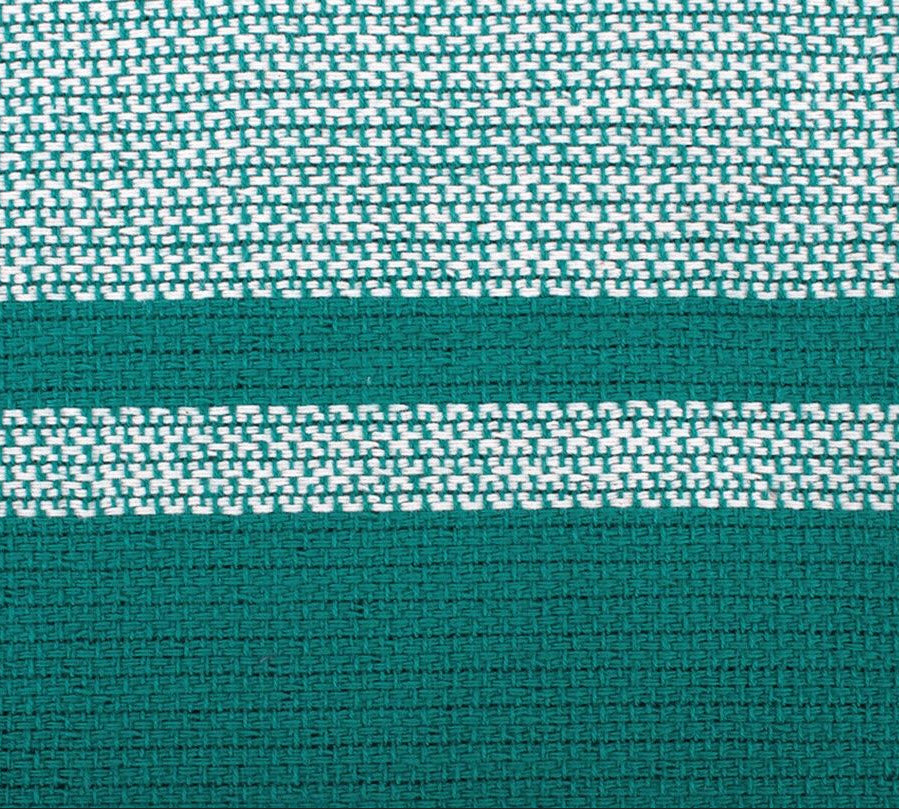 Hamamtuch grün aus Bio-Baumwolle, 110 x 180 cm