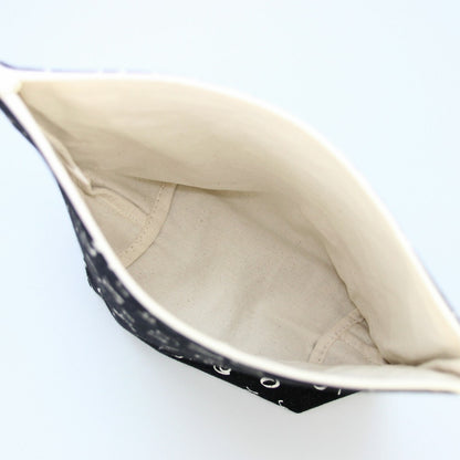 Kulturtasche, Hindi Numbers, aus Bio-Baumwolle, Canvas