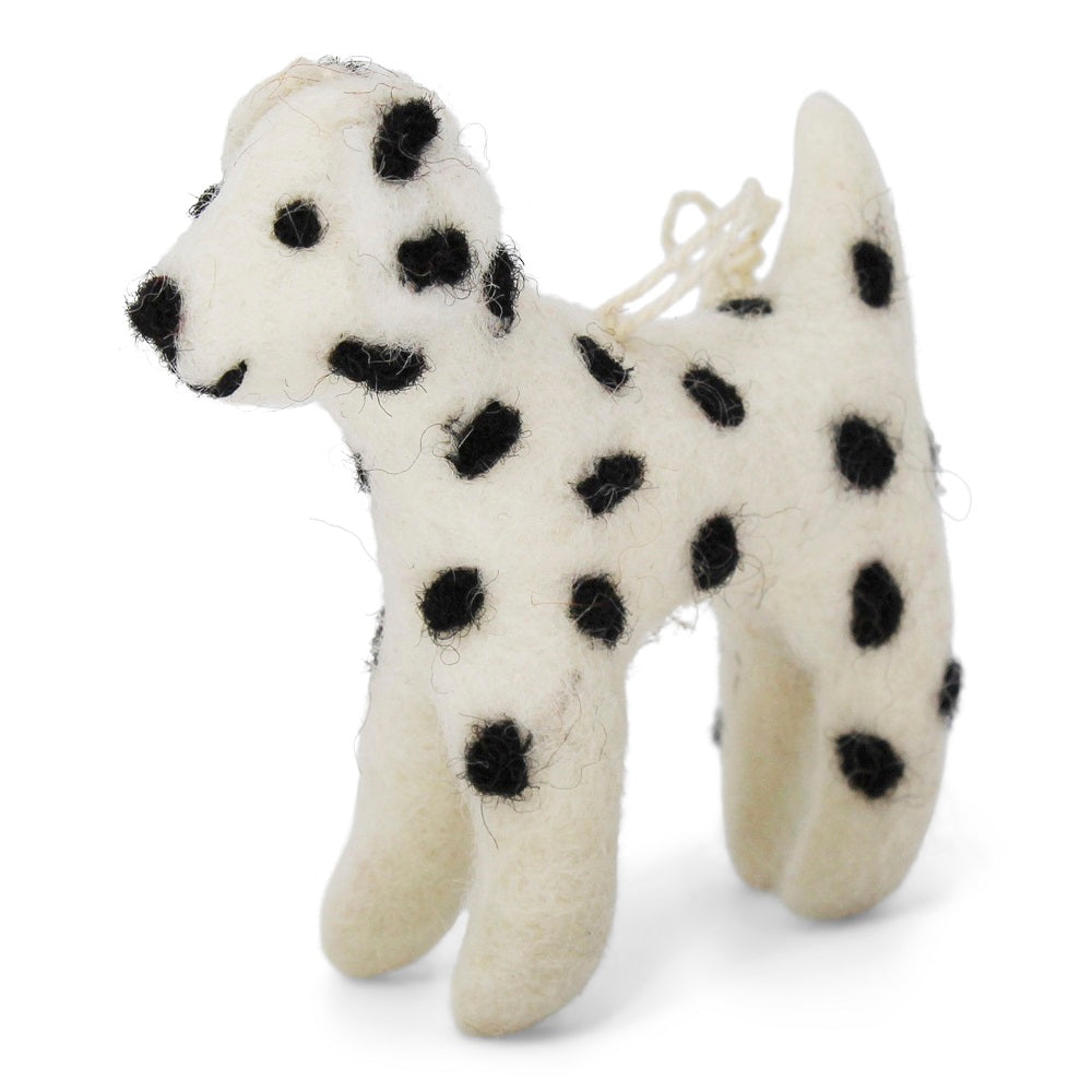 Dalmatiner aus Wollfilz, fairtrade