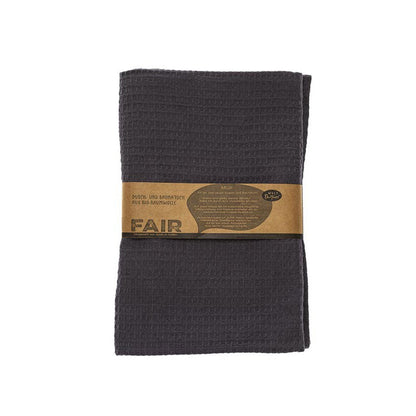Dusch-/ Saunatuch, anthrazit, Bio-Baumwolle, Fairtrade