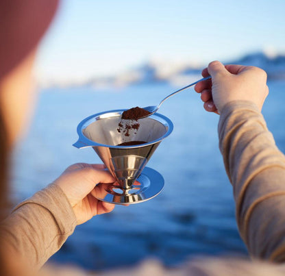 Kaffeebereiter aus Edelstahl | Zero Waste