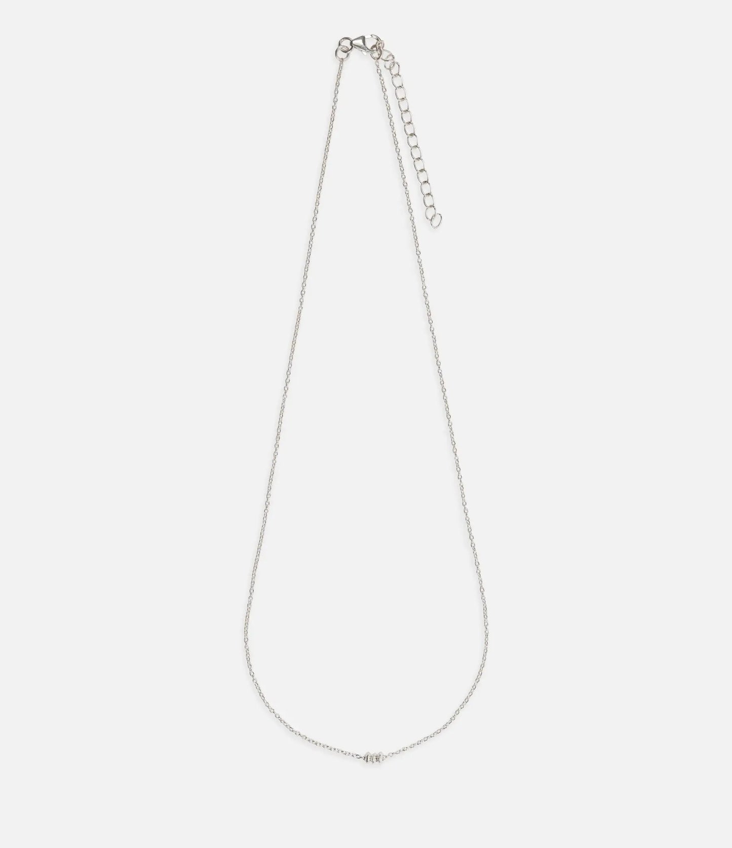 Faire Halskette mit kleinen Kugeln aus 925er Silber