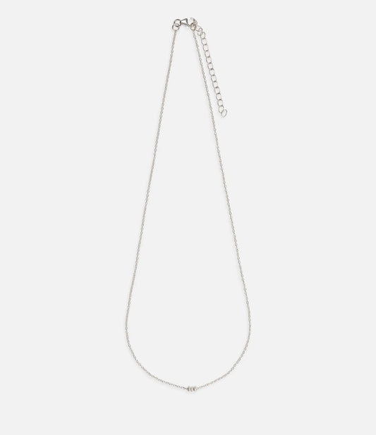 Faire Halskette mit kleinen Kugeln aus 925er Silber