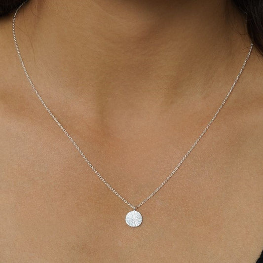 Faire Halskette mit Anhänger, 925er Silber
