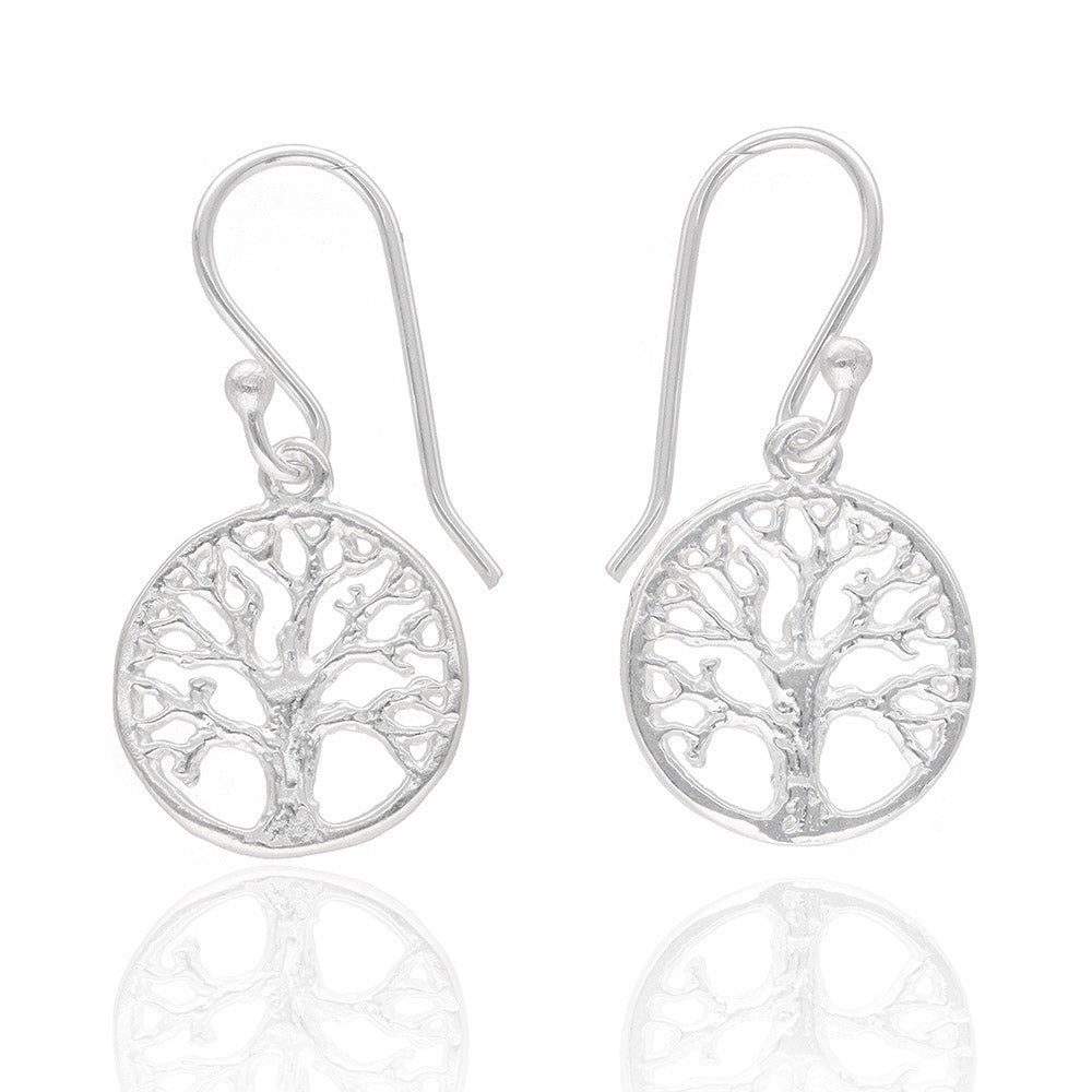 Silber Ohrringe "Lebensbaum", fairtrade & handmade