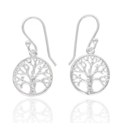 Silber Ohrringe "Lebensbaum", fairtrade & handmade