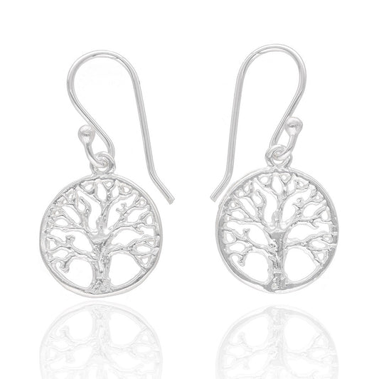 Silber Ohrringe "Lebensbaum", fairtrade & handmade