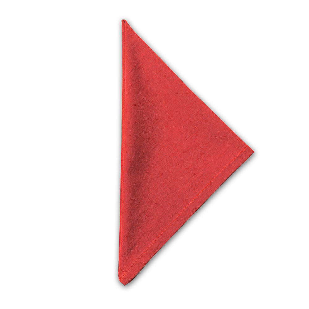 2er-Set Fairtrade Stoff-Servietten, rot, 35 x 35 cm, Bio-Baumwolle