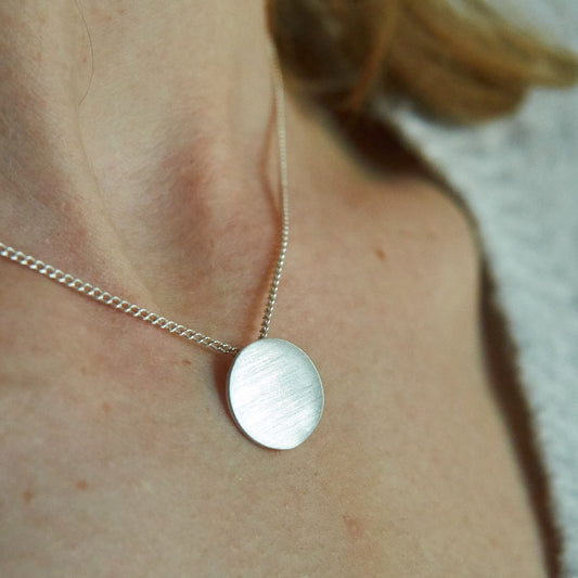 Silber Kette "Kreis", fairtrade & handmade