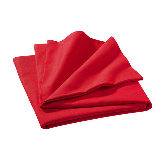Rote Fairtrade Tischdecke, 135x135cm, 100% Biobaumwolle