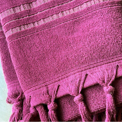 Fouta Dolce Peshtamal aus Bio-Baumwolle, amethyst, 90 x 170 cm