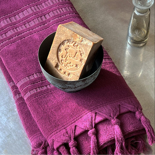 Fouta Dolce Peshtamal, Biobaumwolle, amethyst