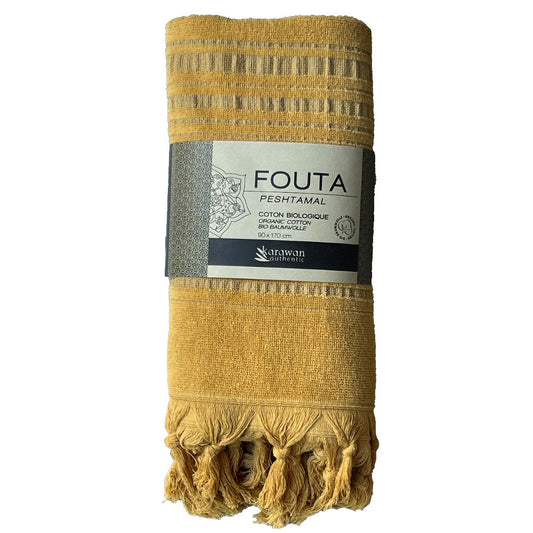 Fouta Dolce Peshtamal, Biobaumwolle, citrine