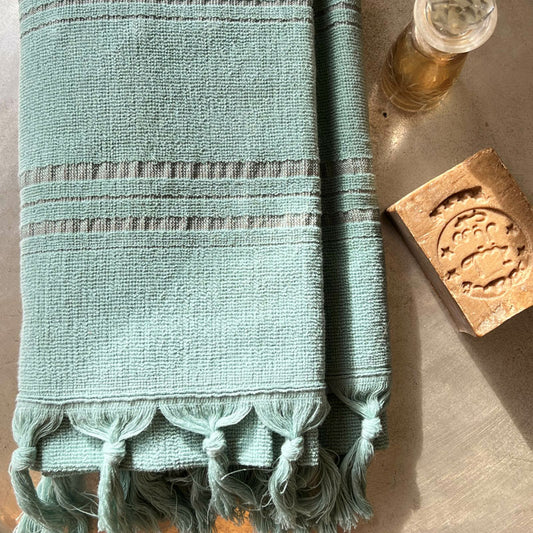Fouta Dolce Peshtamal, Biobaumwolle, jade