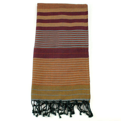 Fouta ebony, arabesk, 100 x 200 cm, Bio-Baumwolle