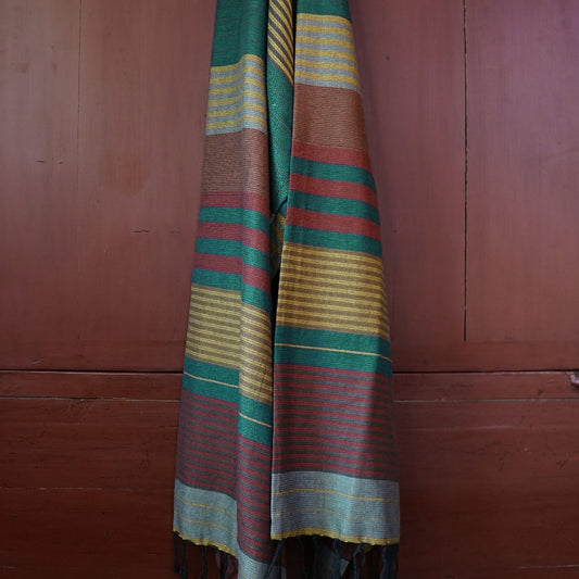 Fouta ebony, redblue, 100*200cm, Bio-BW