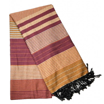 Fouta ebony, arabesk, 100 x 200 cm, Bio-Baumwolle