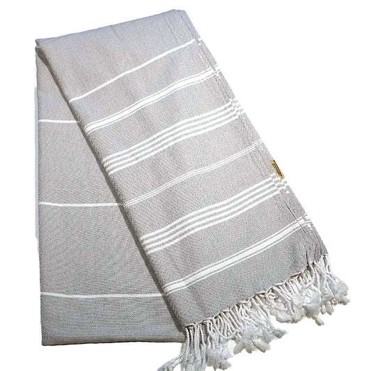 Fouta Hamam, taupe-natural, 100 x 200 cm