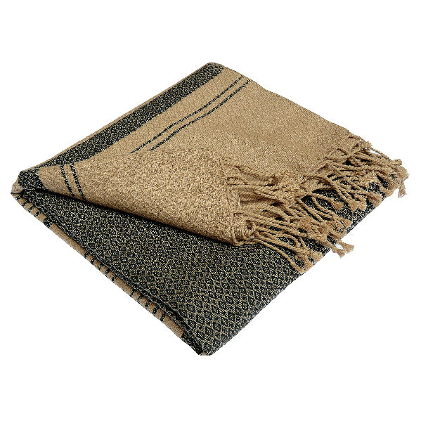 Fouta Sand Hamam-Tuch, sand-asche, 100 x 200 cm
