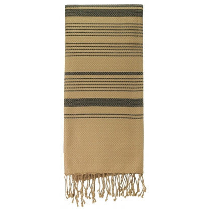 Fouta Sand Hamam-Tuch, sand-asche, 100 x 200 cm