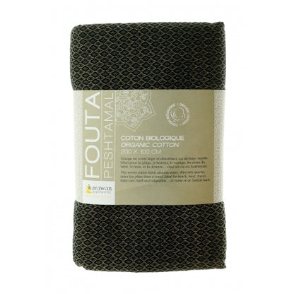 Fouta Sand Hamam-Tuch, sand-asche, 100 x 200 cm