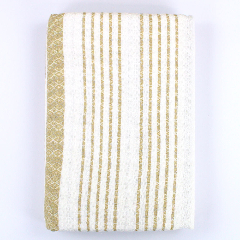 Fouta Sand Hamam-Tuch, white-ginger, Bio-BW
