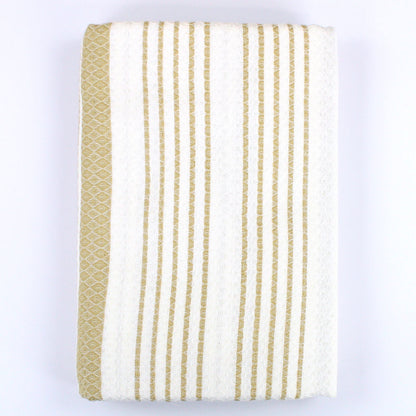 Fouta Sand Hamam-Tuch, white-ginger, Bio-BW