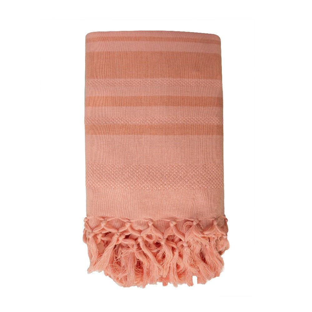 Fouta Dhoti Garden, coral, 90 x 160 cm
