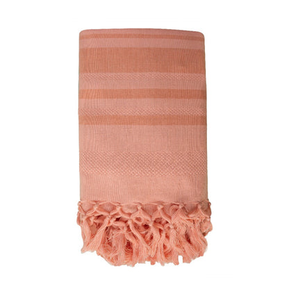 Fouta Dhoti Garden, coral, 90 x 160 cm